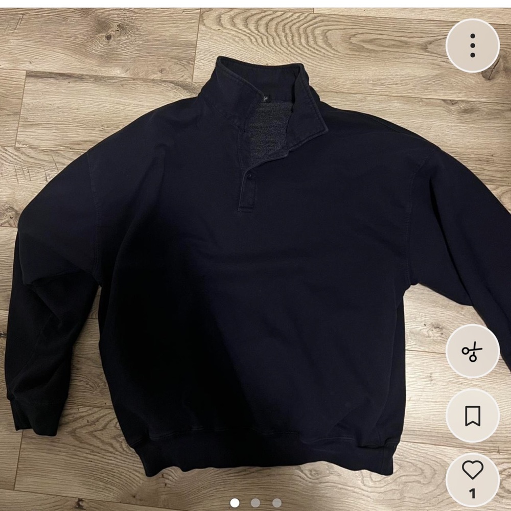 Brandy Melville Dark Blue Crew Neck Sweater